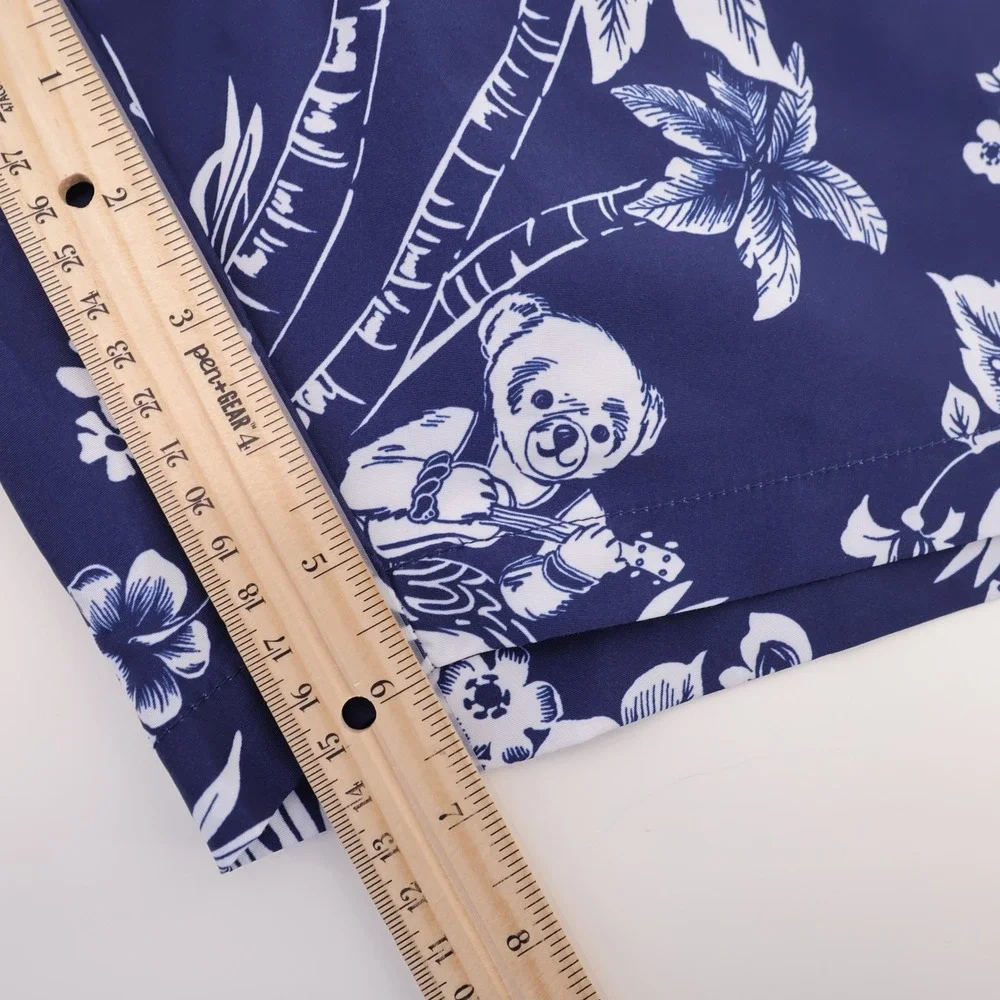 NEW Polo Ralph Lauren Polo Bear Swim Trunks Navy Blue Mens 4XB Mesh Liner Shorts